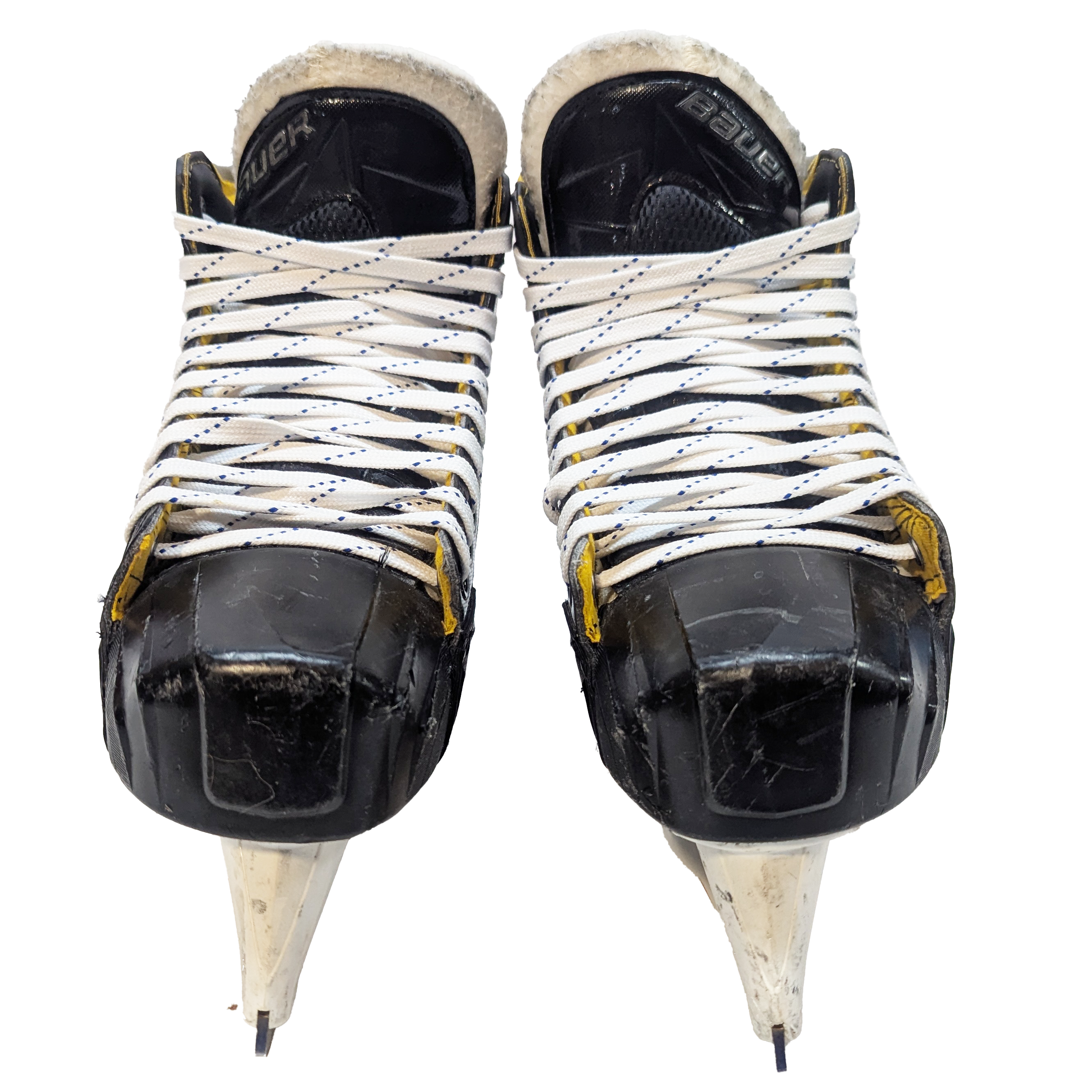 Bauer Supreme 1S - Patins de gardien de but de hockey NCAA Pro Stock d'occasion - Taille 8